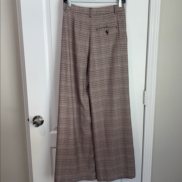 Maeve By Anthropologie The Avery Pleated Wide-Leg Trousers Plaid Edition - Picture 14 of 16